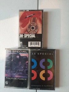 38 Special Lot 3 cassette lot Rockin into the Night, Tour De Force, Strength in - Picture 1 of 4