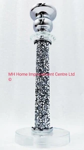 Diamond Crush Crystal Dinner Candle Holder - Picture 1 of 1