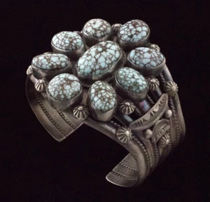 Brazalete con racimo turquesa Dry Creek natural de alta calidad de Ella M. Linkin - Imagen 1 de 5