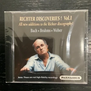 RICHTER DISCOVERIES! VOL.1-BACH-BRAHMS-WEBER-2018 PARNASSUS PACD 96063 CD-SEALED - Picture 1 of 2