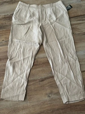 INC Women's Beige Pants Size 2 NWT Office Wear Light Weight 5 Pocket 24" Inseam - Image 1 of 4
