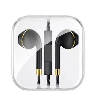 2 x Earphones Headphones For Apple iPhone 6 6s 5c 5s Plus iPad iPod 3.5mm Jack