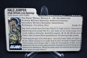 Rip Cord File Card 1984 Gi Joe Vintage DC