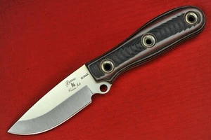 Busse Combat MAX Warden .10" Hollow Ground ElMax Blade, Black/Red/Grey G10  - Picture 1 of 12