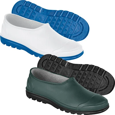 PVC Galosche grün weiß Gummischuhe Gartenschuhe Galoschen Gummistiefel Gr 38 -47 - Bild 1 von 4