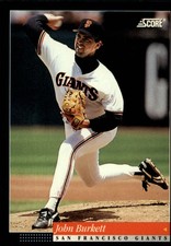 1994 Score San Francisco Giants Baseball Card #5 John Burkett