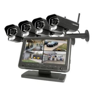 Defender Security Camera Non-WiFi Plug-In Power 7" Monitor Night Vision SD Card - Picture 1 of 7