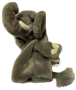 Elefant Toys R Us Handpuppe 10 Zoll Plüschtier mit Schwanz 2010 Geoffrey grau Spielzeug - Bild 1 von 11