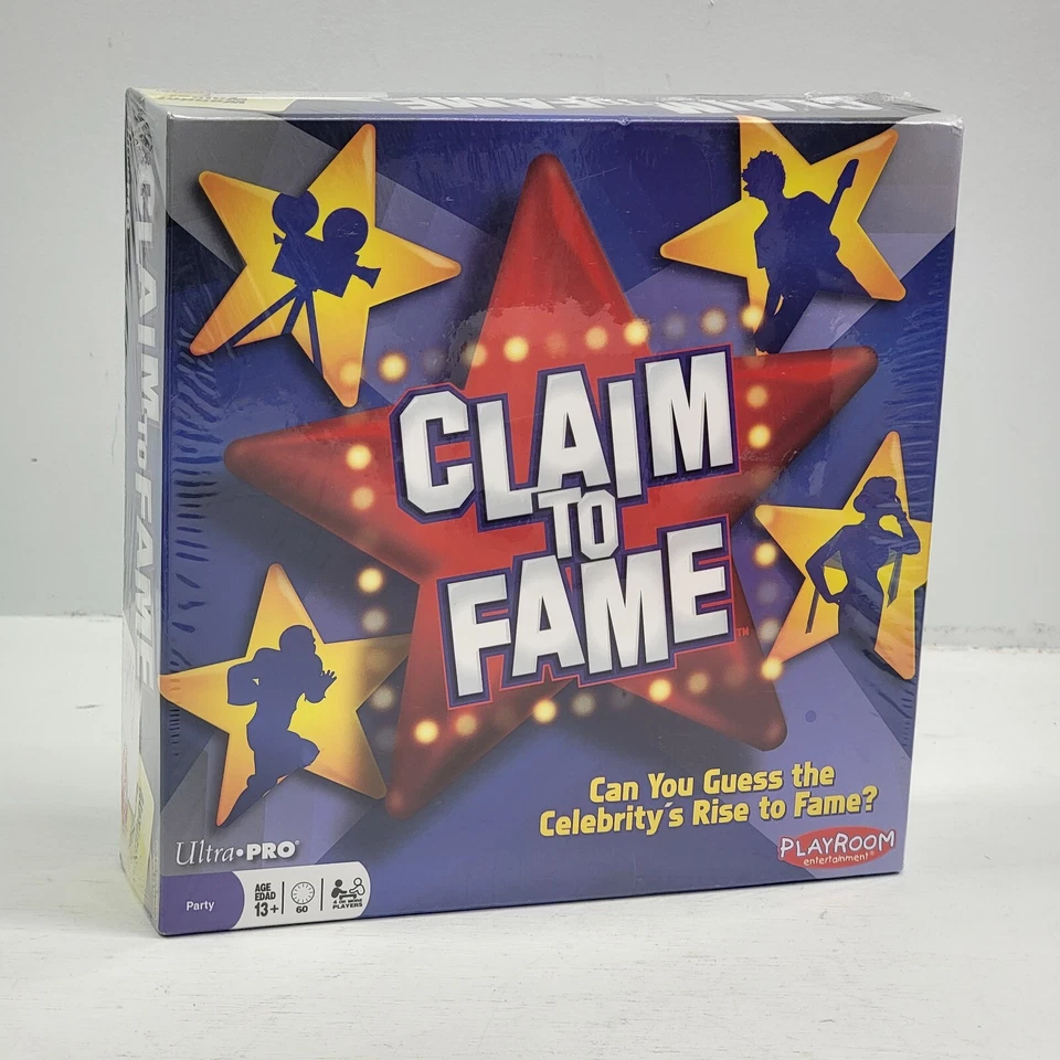 Claim to Fame Board Game Night Playroom Entertainment Ages 13 Party