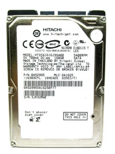 Hitachi 160GB HTS541616J9SA00 SATA 0A52995 Laptop DA1625 HardDrive WIPED&TESTED! - Picture 1 of 2