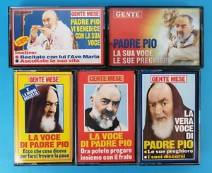 THE VOICE OF FATHER PIO - LOT OF 5 MUSIC CASSETTES - PEOPLE MONTH - Picture 1 of 2
