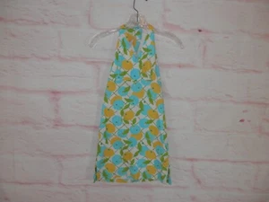 Lilly Pulitzer GIRLS Size 8 Fruit Print Lemon Lime Halter Smock Lined Dress 4696 - Picture 1 of 11