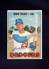 1967 # 525 Ron Hunt Dodgers  NR-MT  Free Shipping Semi High #