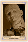 Carte armoire photo vintage BORIS KARLOFF "The Mummy" 1932 CDV horreur RP