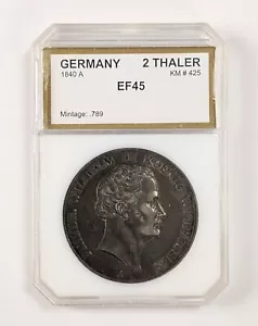 Germany Prussia 2 Thaler Silver Coin 1840A KM # 425 - Picture 1 of 4