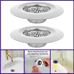 "Cubierta de drenaje para bañera de ducha de acero inoxidable de 1,22"" 2 piezas" - Imagen 1 de 8