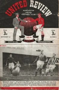 MANCHESTER UNITED v MANCHESTER CITY ~ 3 SEPTEMBER 1949 - Picture 1 of 3