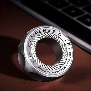 Anello Fidget Cricchetto Metallo Meccanico Fidget Giocattoli EDC Portatile Fingertip Spinner - Foto 1 di 10