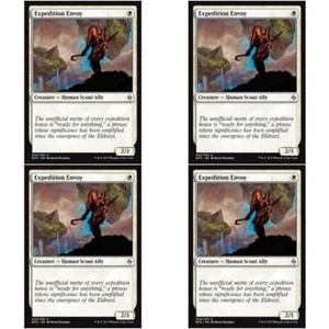 4 x ENVIADO DE EXPEDICIÓN CASI NUEVO Batalla por Zendikar Magic The Gathering Blanco - Human Unc - Imagen 1 de 1