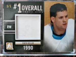 2014-15 ITG Draft prospect #1 Owen Nolan GOLD /1 NORDIQUES