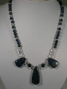 20" Lapis Bead Necklace - Picture 1 of 2