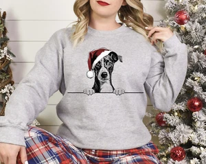 Xmas Sweater Italian Greyhound Dog Christmas Sweater Xmas Jumper Xmas Sweatshirt - Picture 1 of 2