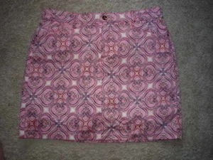 CHARTER CLUB PICKLEBALL/ GOLF SKORT SZ 14--SHORTS UNDER-ABSTRACT - Picture 1 of 1