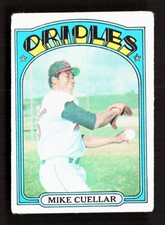 1972 Topps Baseball Vintage #70 Mike Cuellar Baltimore Orioles