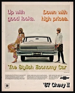 1967 CHEVROLET CHEVY II Nova Sujper Sport Classic Car Photo AD 60s Mod Fashion - Picture 1 of 1