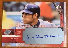 Johnny DAMON 2003 SP Authentic Chirography On Card AUTO #JD 182/245 Red Sox