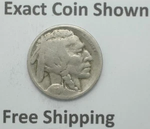 1924 D Indian Head Buffalo Nickel Free Shipping - Picture 1 of 2