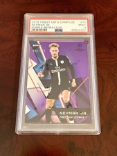2018 Finest UEFA Champions League Neymar PSG Purple Refractor /250 PSA 9 Card