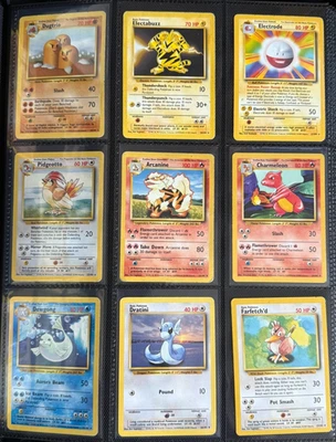 Complete Non Holo Base Set Pokemon Bundle Cards 17-102  WOTC TCG - Image 1 of 4