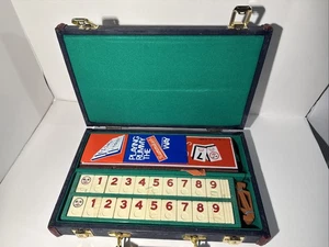 Vintage 1973 Rummikub Hertzano Israel Deluxe Set Blue Case NEW Tiles Rare Rarität - Bild 1 von 20