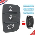 Flip Key Fob 3 Button Rubber Pad Repair for Hyundai I10 I20 I40 IX35 Santa Fe UK