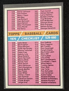 1976 Topps Checklist 529-660 - 1976 Topps #643   Vintage Baseball Card   I408 - Picture 1 of 2