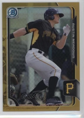 2015 Bowman Chrome Prospects Gold Refractor /50 Austin Meadows #BCP126 - Image 1 of 2