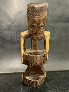 Taino Zeno Wood Carving 10” Sculpture - Picture 1 of 9