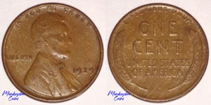 1929 Lincoln Wheat Cent - Improper Alloy Mix Wood Grain Woody - Rare Error Coin - Picture 1 of 4