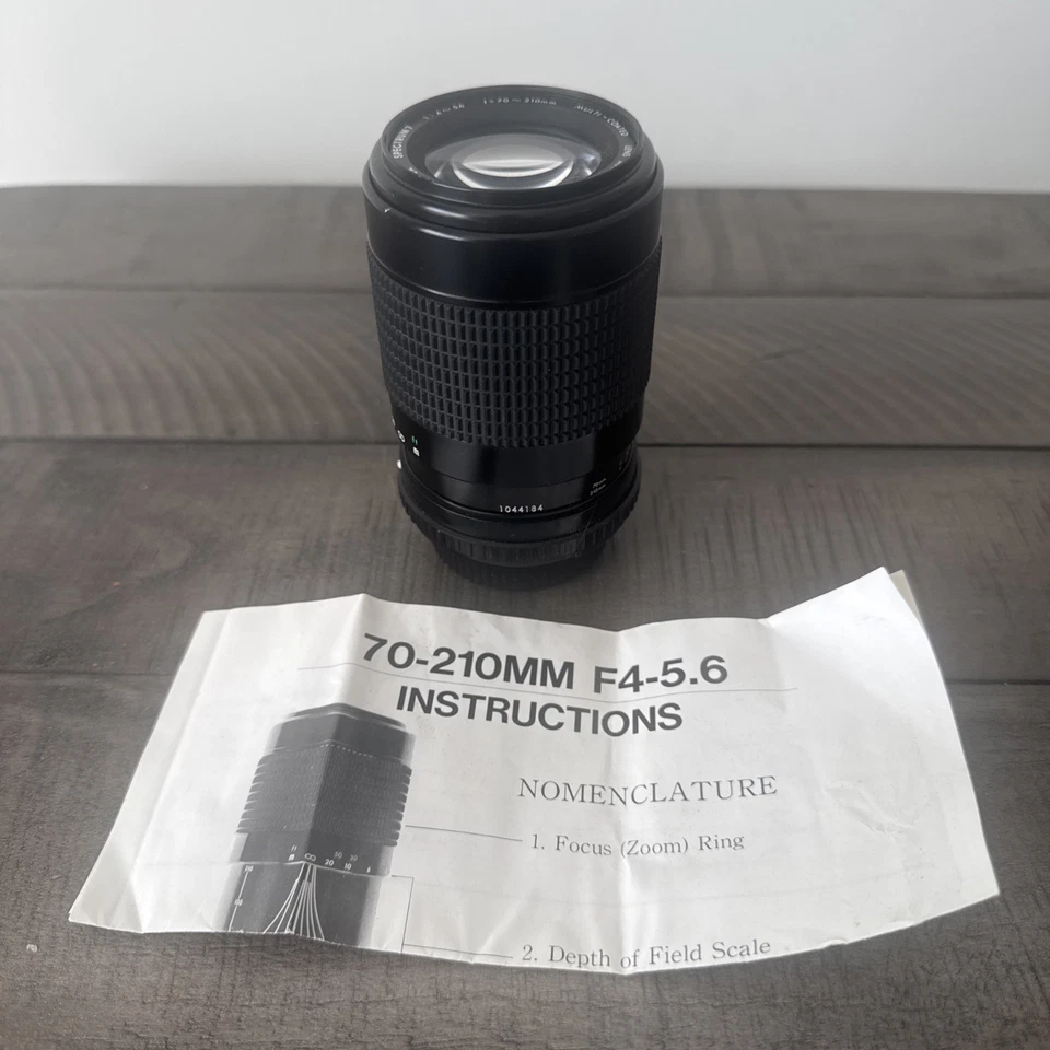 Nikon Promaster Spectrum-7  70-210mm f4-5.6 Ais manual Macro Zoom lens - Clean! - Image 1 of 4