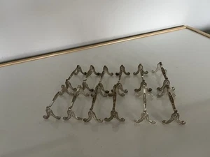 6 PAIRS OF GALLIA FRENCH CHRISTOFLE DECORATIVE KNIFE RESTS - Picture 1 of 11