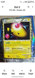 Pokemon Ampharos Prime Holo Card Spanish HGSS HeartGold SoulSilver 2010 Rare - Picture 1 of 1