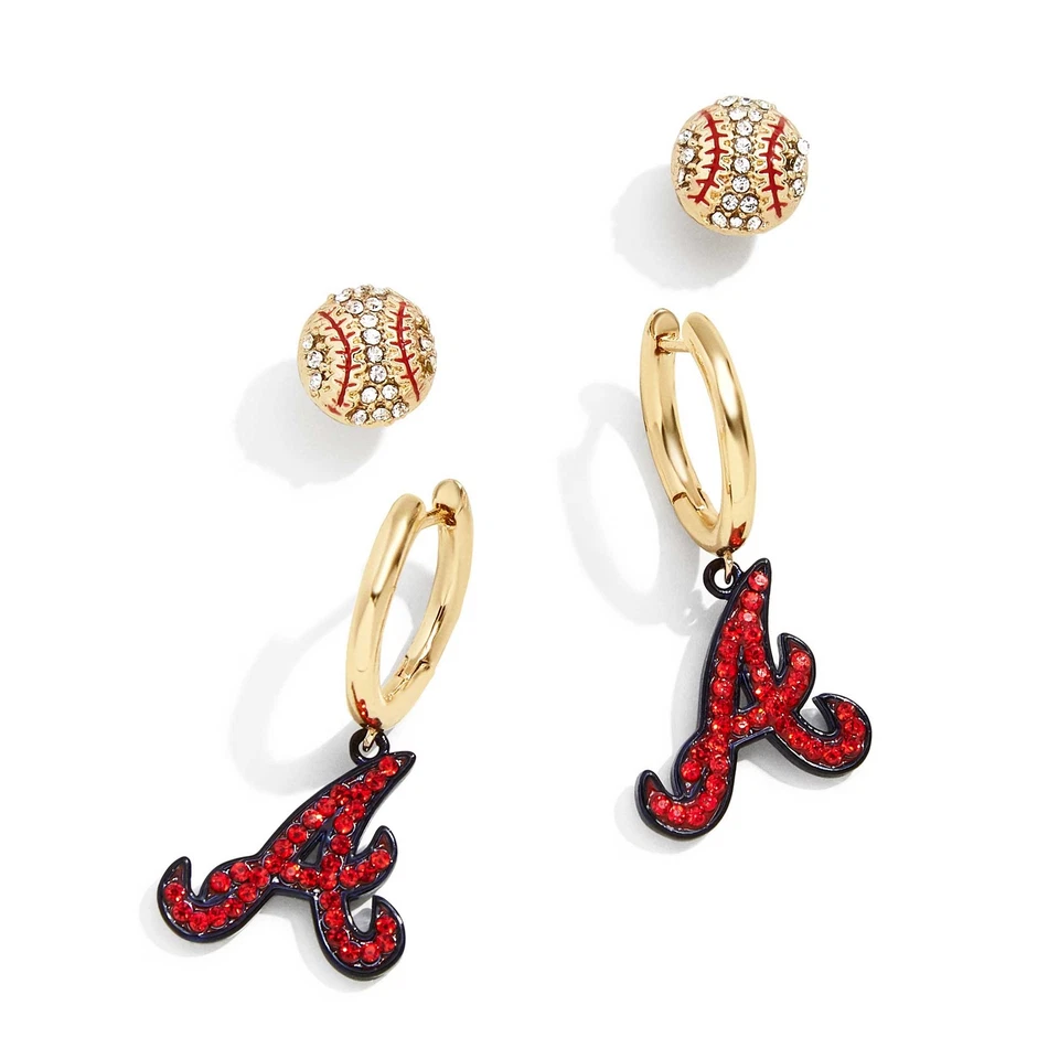 Women's BaubleBar  Atlanta Braves Team Earrings Set - Image 1 of 1