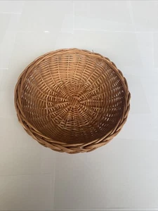 RUSTIC TOUCH /WICKER/TRAY | ROUND/ 100% NATURAL HANDMADE - Picture 1 of 3