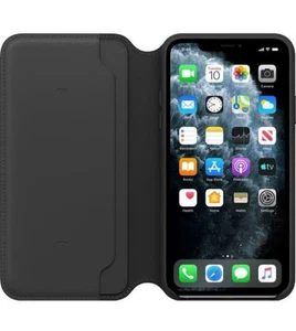 Funda Original Apple Cuero Folio Snap Para iPhone 11 Pro - Negra - Imagen 1 de 6