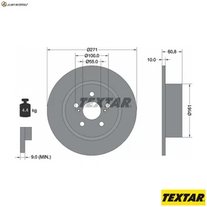 2x BREMSSCHEIBE 92126503 FÜR TOYOTA 1ZZ-FE 1.8L 2C-TE 2.0L 1CD-FTV1AZ-FSE 2.0L - Bild 1 von 9