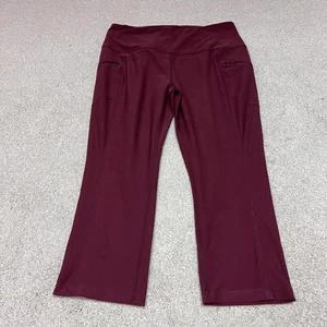 Eddie Bauer Leggings Women’s Red Pull On Size Large - Picture 1 of 12