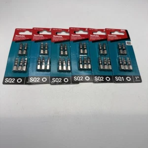Lot Of 6 Makita #2 Square 1" Power Bits SQ2 Impact XPS Part #E-00583 New Sealed - Picture 1 of 4