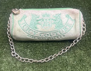 Vintage Juicy Couture Green Barrel Satchel Bag Scottie Dog Y2K Good Condition - Picture 1 of 21
