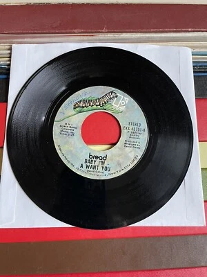 Bread – Baby I'm - A Want You - Vinyl 45 RPM - 1971 - Play Tested - Image 1 of 3